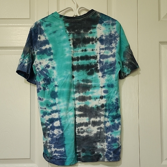 Handmade Tie-Dye Shirt in Blue and Black - Picture 3 of 4
